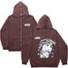 Hoodie Sweatshirt Gothic High Street Full Zipper Oversized Unisex Streetwear Y2 Jacket_viptrois.com