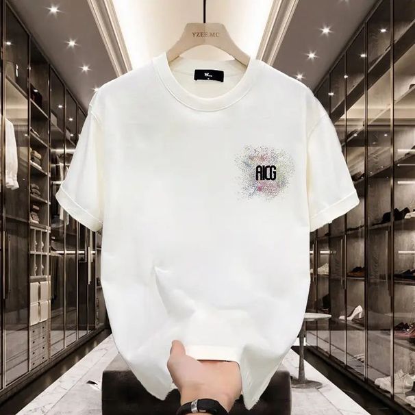 American Style Cool Stylish Pure Cotton T-shirt For Young Men Women, Summer Ins Trendy_viptrois.com
