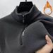 New Half-zipper Fleece Thickened Sweater Men's Winter Bottoming Shirt_viptrois.com