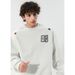 Ethnic Style Contrast Color Embroidered Heavyweight Crewneck Sweatshirt Men's Autumn Fashion Loose Fit Pullover Top_viptrois.com