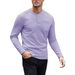 Men's Henley Shirt Long Sleeve - Breathable Button-Up Polo With Wrinkle-Resistant Fabric (6 Colors) | Smart Casual & Business Casual Essential_viptrois.com