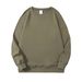 Thin Spring And Autumn Round Neck Men's Sweatshirt Solid Color 100% Cotton 320g Long Sleeve Loose Fit_viptrois.com