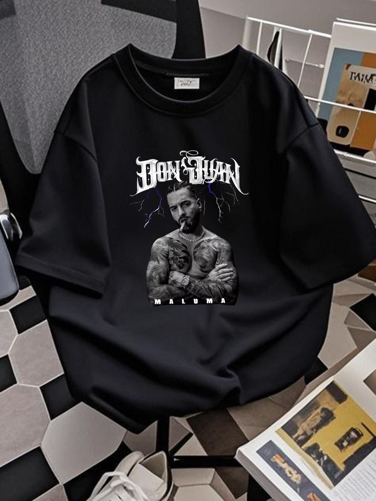 Maluma Tour Don Juan Music Festival T Shirt Full Size S 5XL Soft Streetwear Stretched Unisex Graphic Top For Everyday Wear Stylish Breathable_viptrois.com