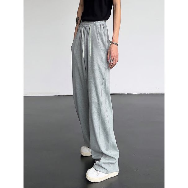Men's Clothing Foreign Trade American Retro Casual Men's Loose High Street Design Straight Leg Trousers_viptrois.com