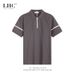 Men's Clothing LHC Business Casual Polo Shirt Men's High End Summer Lapel Solid Color Paul Men's Sports Short Sleeved T Shirt Men_viptrois.com
