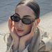 Small oval frame sunglasses for women Retro personality cross border ins sunglasses for taking photos and shaping fashion sunglasses_viptrois.com