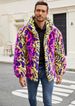2025 Men's Best-selling Faux Fur Colored Leopard Print Jacket, Plush Contrasting Color Warm And Thick Leopard Print Jacket_viptrois.com