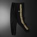 Men's sports casual pants embroidery thin fashion trend casual sweatpants_viptrois.com