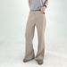 "Men's Relaxed Fit Commuter Trousers - Stretch Blend Wide-Leg Dress Pants With Flared Hem & Anti-Wrinkle Tech (Office To Casual)"_viptrois.com