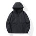 Unisex Detachable Hood Mountain Jacket - Water-Resistant Outdoor Coat With Adjustable Cuffs For Hiking & Urban Style_viptrois.com