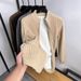 Men's Solid Color Knit Cardigan - Winter Thick Sweater Jacket With Stand Collar, Casual Pullover For Autumn & Spring_viptrois.com