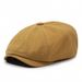 Large Head Circumference Newsboy Men Spring Summer Breathable Beret British Style Octagonal Forward Peaked Artist Hat_viptrois.com