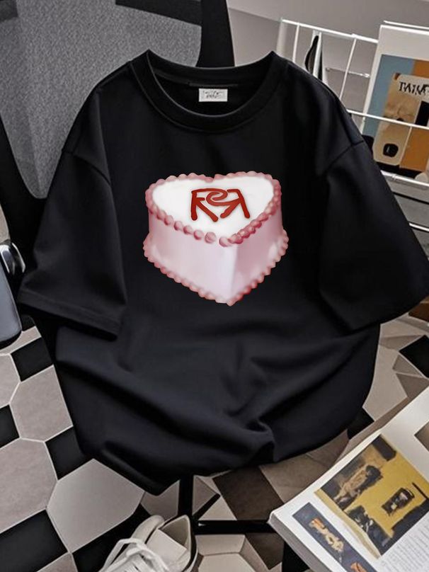 RR CAKE TEE Rosalia T Shirt Fashion Designer Clothes Top For Everyday Wear Stretched Comfortable Breathable Homme Graphic Unisex Casual Summer_viptrois.com
