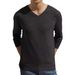 Loom Cross-Border New Style Foreign Trade Men's V-Neck Solid Color European And American Youth Autumn Winter Casual Knitted_viptrois.com