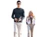 Pure Celebrity Style Men's Half Turtleneck Sweater For Autumn And Winter, Machine Washable Wool T-Shirt_viptrois.com