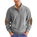 Men's Clothing Outdoor Leisure Stand Up Collar Outdoor Casual Stand Collar Corduroy Knit Pullover Hoodie Stylish Comfortable For Urban Travel Wear_viptrois.com