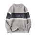 Men's Plush Rabbit Hair Sweater | Oversized Soft Knit Pullover | Winter Warm Mohair-like Texture (White, Black, Dark Grey, Light Grey)_viptrois.com
