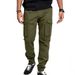 Men's Clothing Men's Loose Casual Workwear Trousers Spring Style Drawstring Multi Pocket Straight Fit For Formal & Casual_viptrois.com