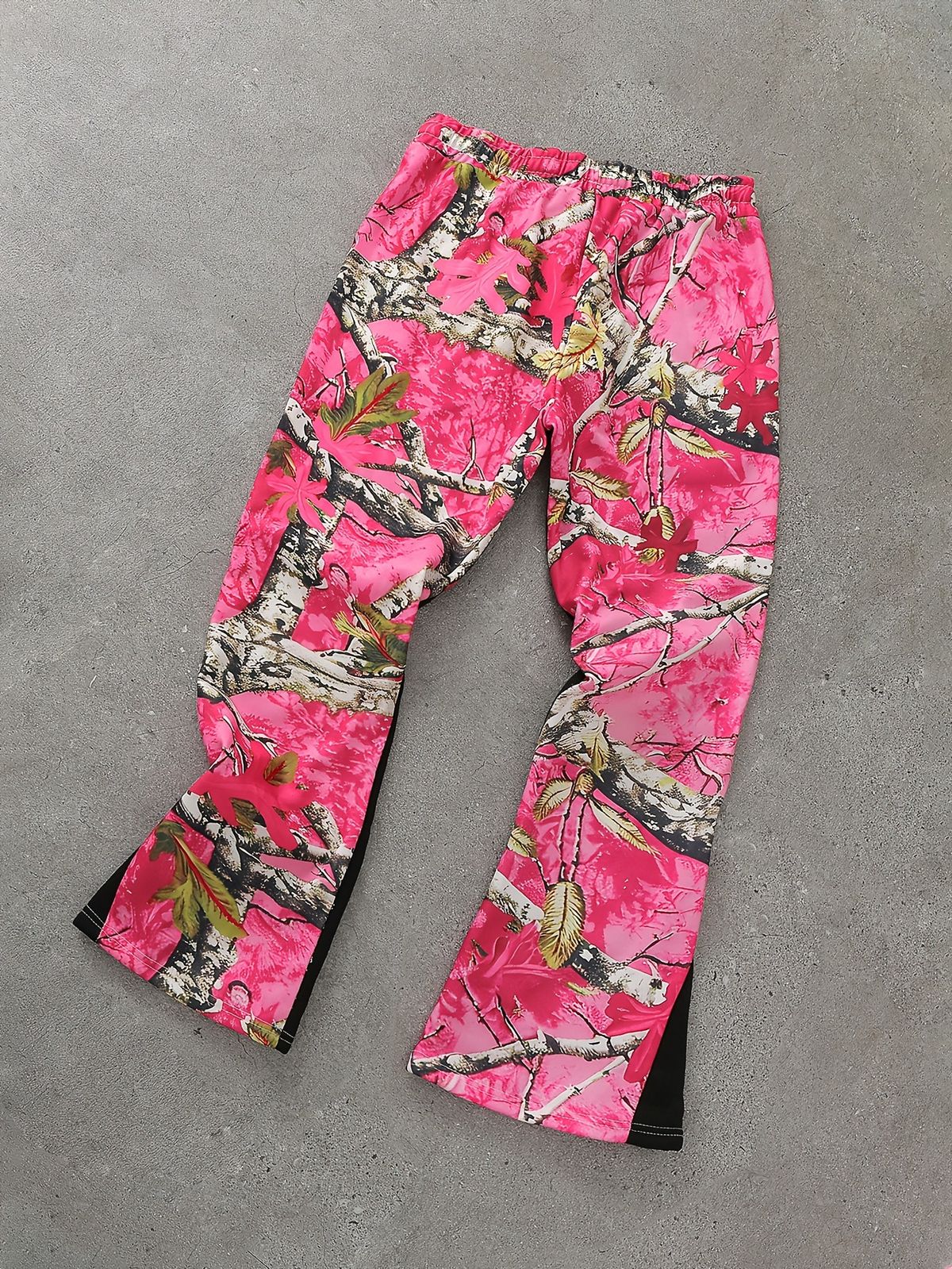 Men's Clothing Tree Branch Print Autumn And Winter Men's Flared Pants Slim New Style Trendy Fashion Trousers Slim Fit Casual_viptrois.com