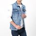 Men's Clothing Autumn Denim Vest Men Retro Trend Jacket Large Size Middle Aged Waistcoat Cotton Multi Pocket Vest Men_viptrois.com