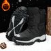 Men's Big & Tall Winter Snow Boots | Waterproof Insulated Mid-Calf Arctic Boots With Ankle Support_viptrois.com