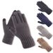 Sports Gloves Skiing Cycling Motorcycle Hiking Touch Screen Gloves Men's Gloves Warm With Fleece Thickened Finger Knitting Touch Screen_viptrois.com