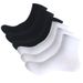 Sports Socks Men's Large Size Basketball Socks Sweat Absorbing Short Cotton Socks Medium Socks Men's Running Non-slip Black and White Solid Color Sock_viptrois.com