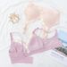 Thin Breastfeeding Bra Pregnant Women's Underwear Pregnant and Postpartum Underwear without Steel Rings Gather Front Buckle Postpartum Feeding_viptrois.com