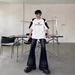 Men's Clothing Style Shoulder Pad Short Sleeved T Shirt Three Stripes Men And Women Street All Match_viptrois.com