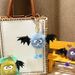 Bag Charm Celebrity Cartoon Little Monster Keychain Cute School Bag Doll Doll Pendant Plush Bat Keychain Small Gift_viptrois.com