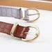 Crocodile pattern large gold fashionable women's needle buckle versatile trend casual jeans belt women_viptrois.com