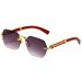 Frameless Cut Edge Sunglasses - Jelly Color Trendy Style (European & American Fashion, Unisex)_viptrois.com