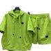Summer Lightweight Breathable Sun Protection Hooded Short Sleeve Shorts Two-Piece Set For Men Fashionable Stylish Simple_viptrois.com