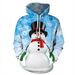 Pure European American Christmas Hooded Sweatshirt For Men 3D Digital Print Casual Long Sleeve Jacket Spring And Autumn_viptrois.com