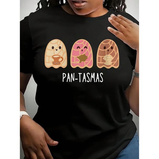 Camiseta Divertida Pantasmas, Camisetas Conchas Fantasma Lindas, Latina, Camiseta Mexicana, Regalo Halloween Para Mujer_viptrois.com