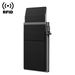 Men’s Bags RFID Side Push Anti Theft Multi Card Metal Card Holder Aluminum Alloy Card Box Multi Function Cash Clip Credit Card Holder_viptrois.com