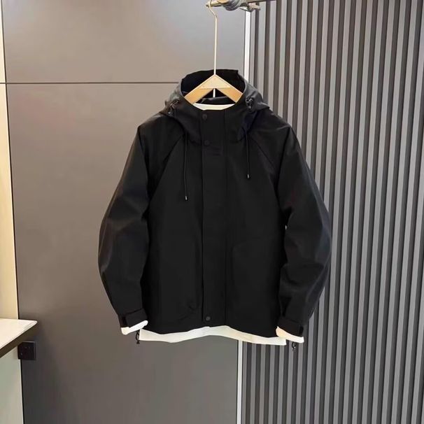 Men's Clothing Men's Spring And Autumn Jacket Men's Charge Trend Hooded Handsome Casual Loose Workwear Jacket Trend_viptrois.com