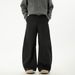 Men's Clothing Side Split Stitching Scimitar Casual Pants Men's Autumn New Trendy Brand Loose Retro Texture Pleated Trousers_viptrois.com