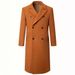 Loom Loom Treasure Quilted Extra Long Slim Thickened Over-the-Knee Double-Breasted Woolen Jacket Winter European And American_viptrois.com