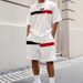 Men's Clothing Fashion Casual Short Sleeved Suit Sports Loose Round Neck Trendy Short Sleeved_viptrois.com