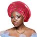 new feather hot stamping Nigerian wedding heavy duty laminated multi layer African turban hat_viptrois.com