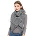 Unisex Spring and winter women's shawls black and white thousand birds square scarf scarf_viptrois.com