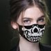 Halloween Expression Adult Cloth With Dustproof Printed Cotton Mask_viptrois.com