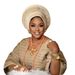 Women's Scarves New Diamond Heavy Industry Bright Silk Layered Straps Nigeria Wedding Party Auto Gel Baotou Hat_viptrois.com