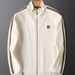 Men's Clothing Light luxury autumn and winter warm solid color leisure sports suit slim fit jacket men's straight striped two piece suit_viptrois.com