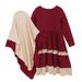 Kids’ Clothing Long Sleeved Dress + Headscarf Two Piece Children's Clothing Ins_viptrois.com