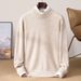 Men’s Sweater – Thickened Round Neck Pullover For Winter (Light Grey/Tibetan Blue/Black, S-XXXL)_viptrois.com