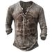 Printed Youth Cotton Regular Unhooded Large Slim Fit Collarless Casual Long Sleeve Men's T-shirt_viptrois.com