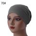 Turban Hat For Women, Mercerized Cotton Bottoming Small Hat, Muslim Pullover Hat That Can Hide Hair, Elastic Hat, High Elasticity And No Balling_viptrois.com