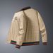 Little Bee Heavy Industries Embroidery Men's European Jacket Baseball Collar Fashion Jacket Men's Alphabet Digital Printing_viptrois.com